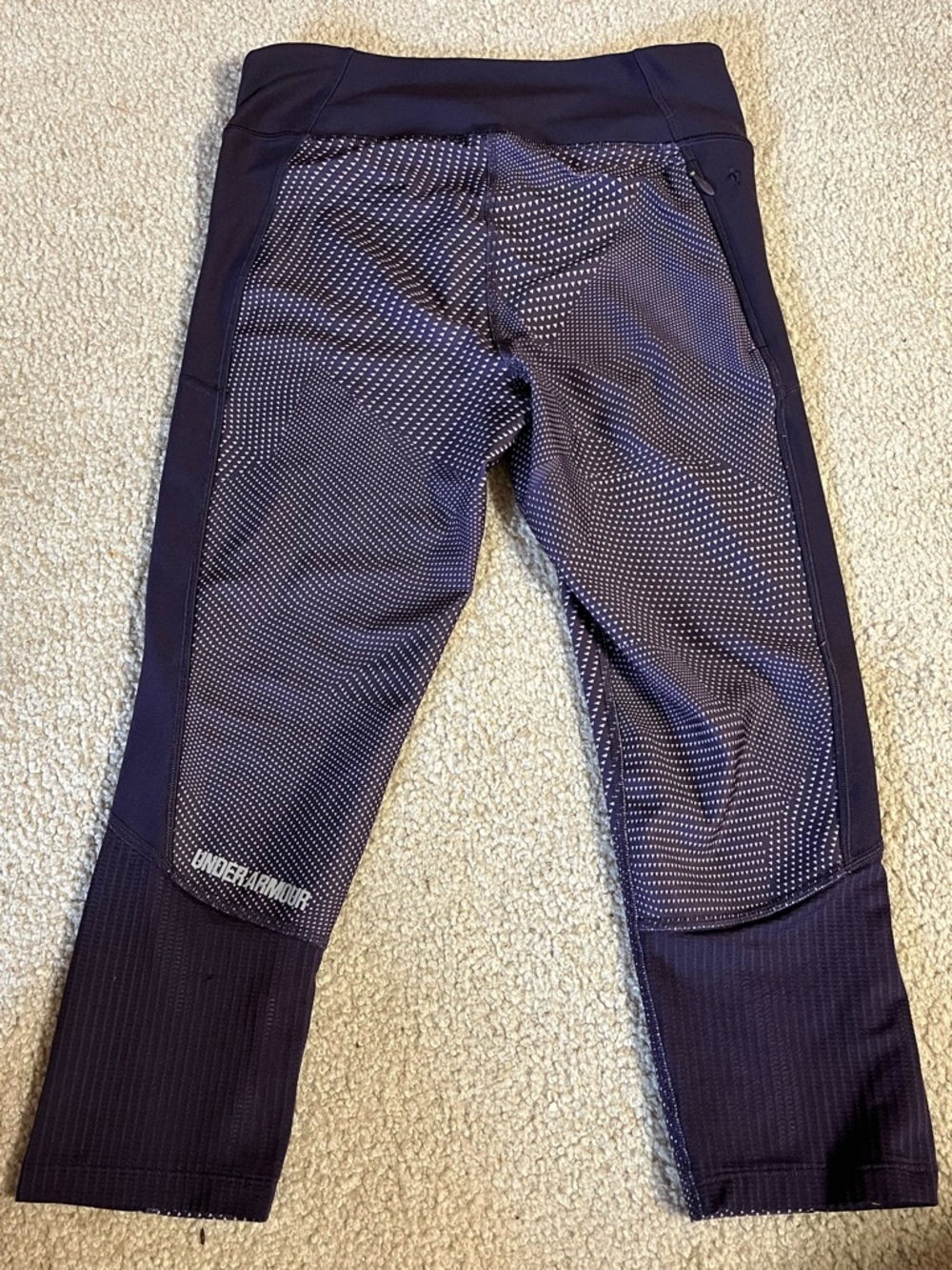 Under Armour Purple Patterned Active Set - Sports Bra & Leggings - Picture 7 of 9
